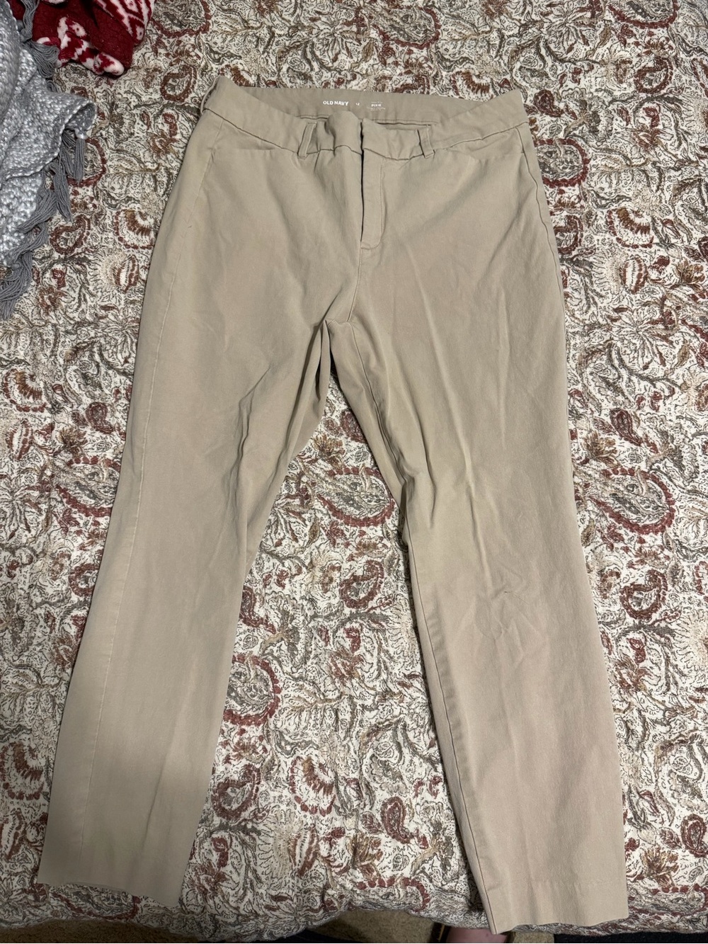 Old Navy Women's Tan Cropped Dress Pants